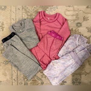 All in Motion girls 3 sets of thermal underwear